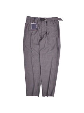 Louis Vuitton Pants Long Easy Circle Logo Wool Gray 44